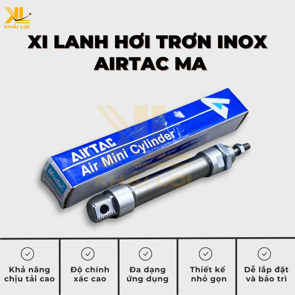 Xi lanh khí nén tròn inox AIRTAC MA