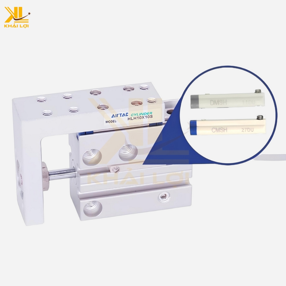 Xi lanh khí nén dẹp đẩy trượt AIRTAC HLH