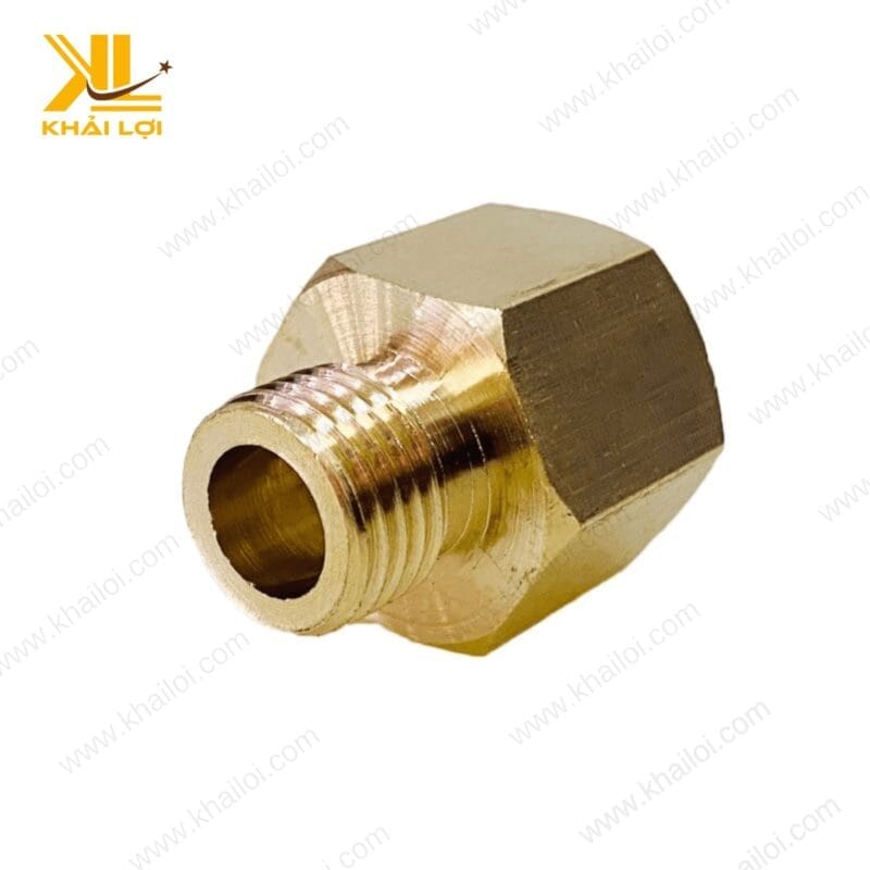 Cận cảnh sản phẩm sơ mi thau giảm ren trong 18, chất liệu đồng thau cao cấp.