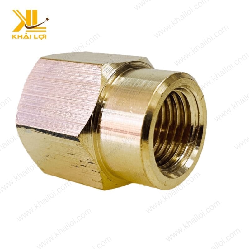 Nối thau hai đầu ren trong – phụ kiện lý tưởng cho hệ thống ống nước chất lượng cao.