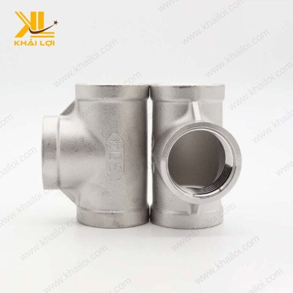 Tê ren trong inox 304 với kết cấu chắc chắn, đảm bảo kết nối an toàn và hiệu quả.