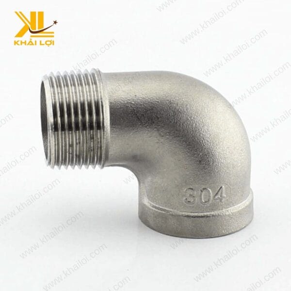 Ảnh chi tiết phần kết nối của co điếu inox 304, đảm bảo kín khít và bền bỉ.