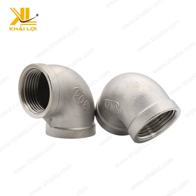 Sản phẩm Co inox 304 ren trong chất lượng cao, bề mặt mịn, đạt tiêu chuẩn công nghiệp.