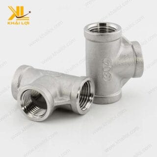 Tê inox 304 ren trong, sản phẩm chuyên dụng cho hệ thống đường ống cấp thoát nước.