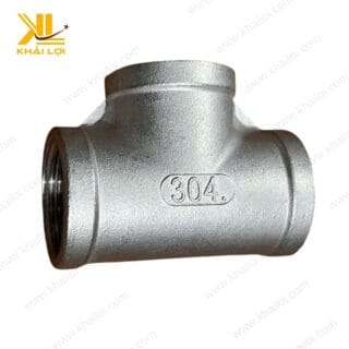 Tê inox 304 ren trong từ thương hiệu Vật tư công nghiệp Khải Lợi với thiết kế bền bỉ, chống ăn mòn.