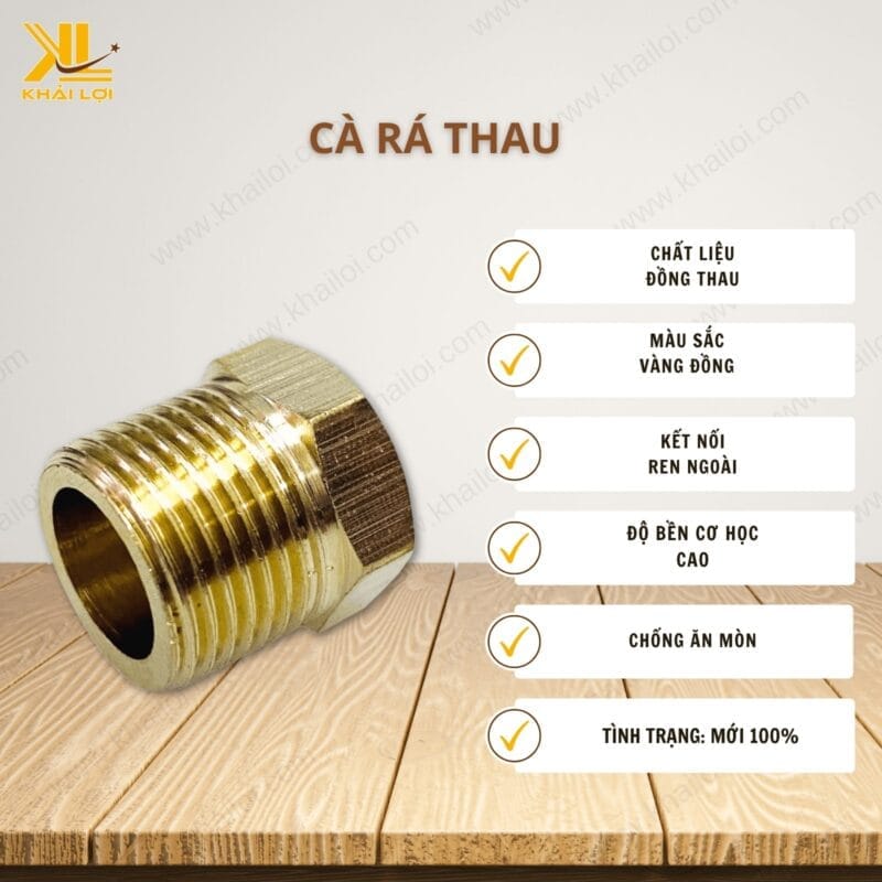 Thông số kỹ thuật "Cà Rá Thau" của Vật tư công nghiệp Khải Lợi.