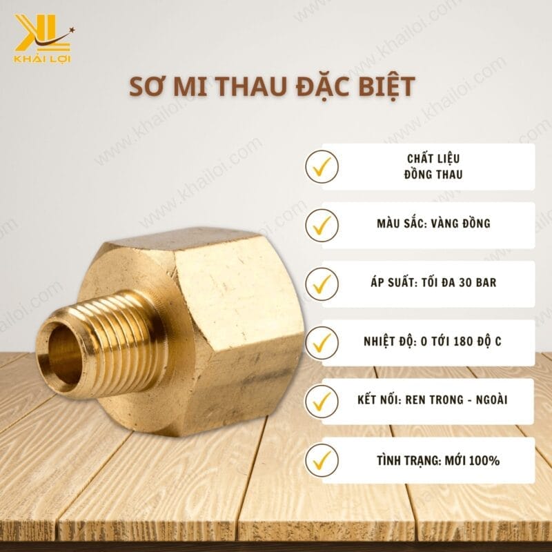 Thông số kỹ thuật "Sơ Mi Thau Đặc Biệt" của Vật tư công nghiệp Khải Lợi