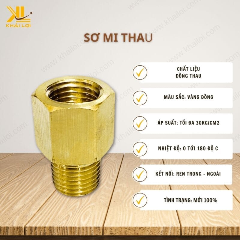 Thông số kỹ thuật "Sơ mi thau" của Vật tư công nghiệp Khải Lợi.