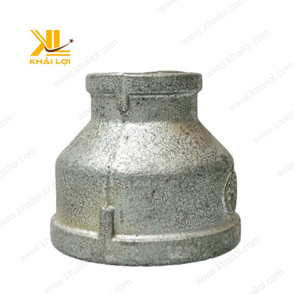 Hình ảnh sản phẩm bầu giảm ren sắt kẽm dùng trong hệ thống đường ống công nghiệp.