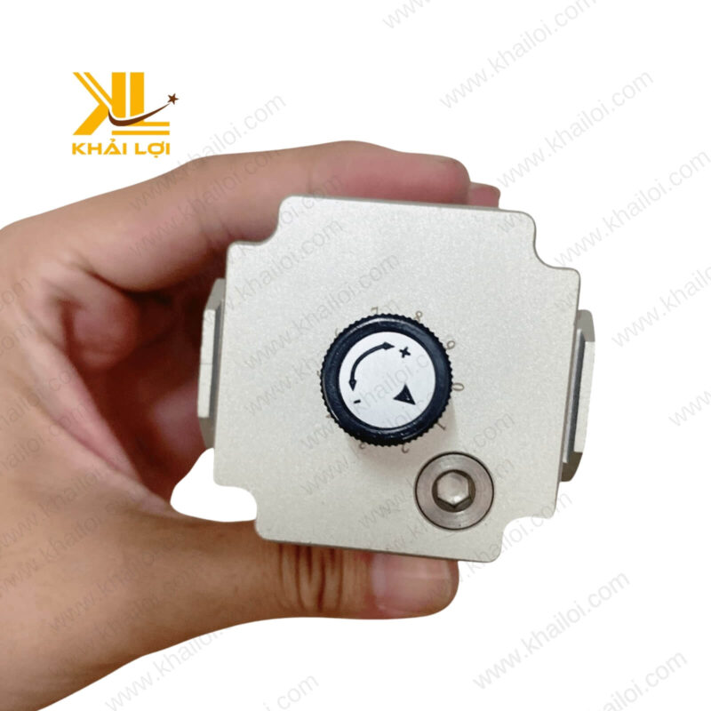 Van điều chỉnh lưu lượng dầu của bình bôi trơn dầu khí nén AIRTAC GAL, thiết kế dễ sử dụng.