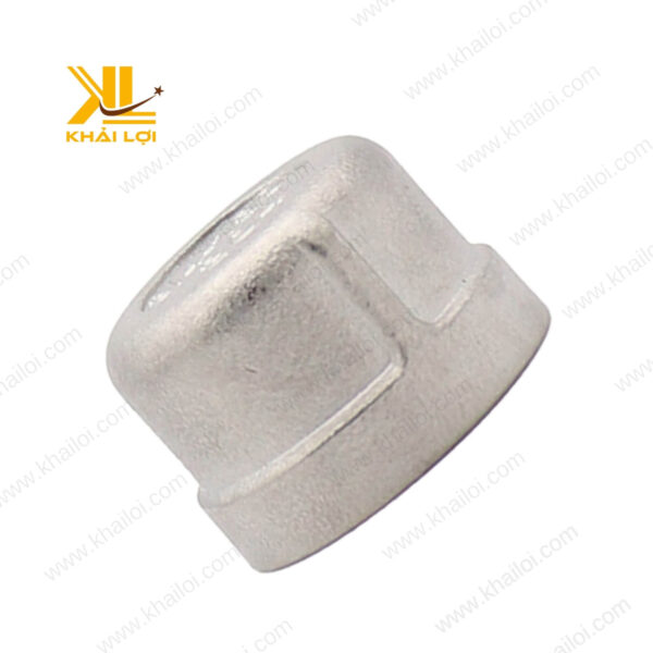 Cận cảnh bít ren trong inox 304 chống ăn mòn, độ bền cao.