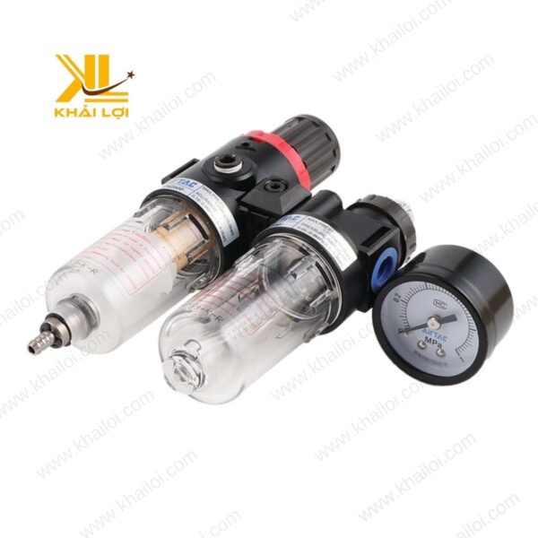 Hình ảnh bộ lọc khí nén AIRTAC AFC với vỏ kim loại bền bỉ, chống ăn mòn.