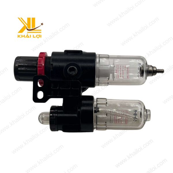 Bộ lọc khí nén AIRTAC AFC với bát đựng cặn trong suốt, dễ dàng theo dõi chất lượng khí nén.