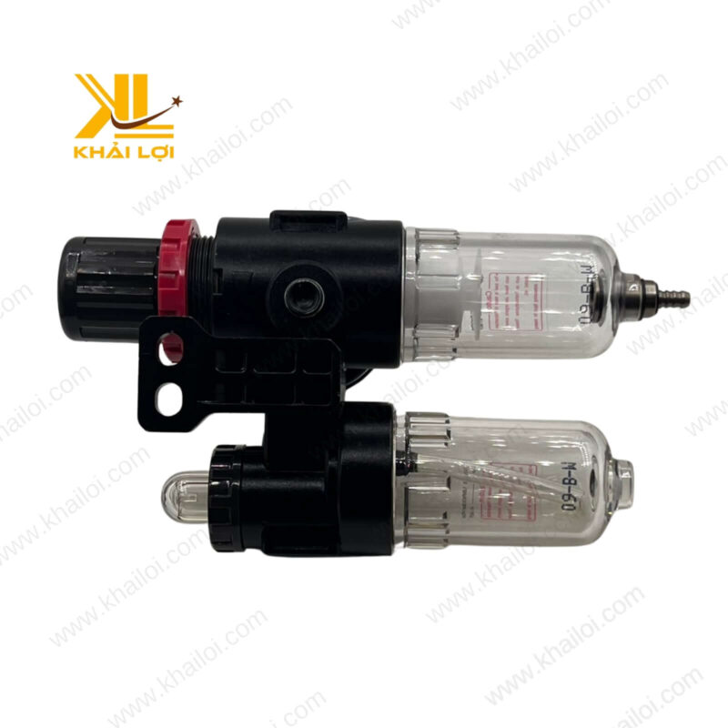 Bộ lọc khí nén AIRTAC AFC với bát đựng cặn trong suốt, dễ dàng theo dõi chất lượng khí nén.