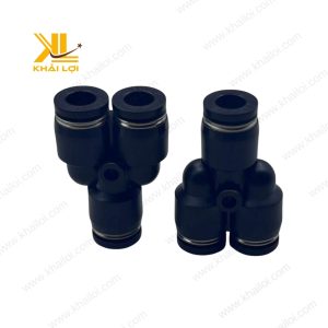 Chữ Y nối hơi AIRTAC PY, ống 10mm, push-in nhanh, kín khít.