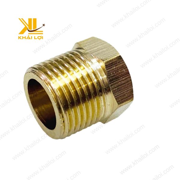 Chi tiết các đường ren bên trong của cà rá thau, cho thấy sự gia công chính xác.