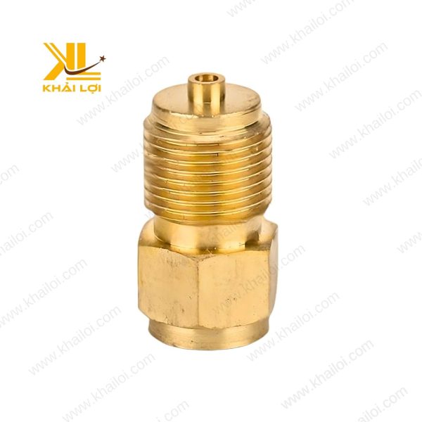 Cận cảnh ren trong sắc nét của cà rá thau, đảm bảo kết nối kín.