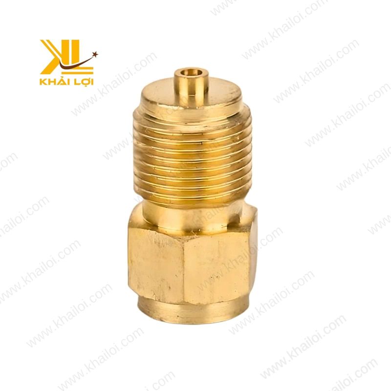 Cận cảnh ren trong sắc nét của cà rá thau, đảm bảo kết nối kín.