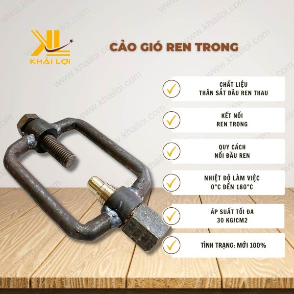 Thông tin kỹ thuật Cảo Gió Ren Trong của vật tư công nghiệp Khải Lợi.