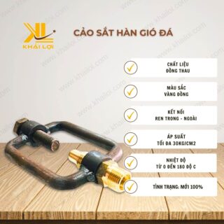 Thông số kỹ thuật cảo sắt hàn gió đá của Vật tư công nghiệp Khải Lợi.