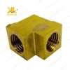 Cấu trúc cắt lớp của co hai đầu ren trong, cho thấy độ dày của vật liệu đồng thau.
