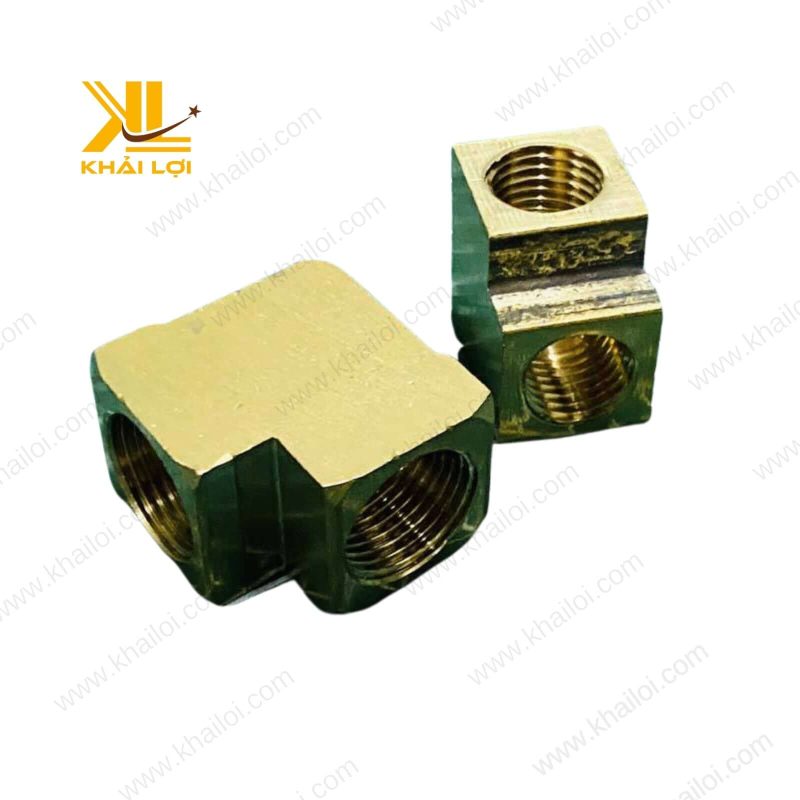 Co hai đầu ren trong được sử dụng để tạo góc vuông cho đường ống trong góc tường.