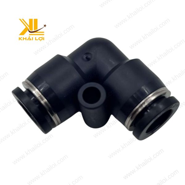 Co nối khí nén AIRTAC PV8, ống 8mm, lắp đặt nhanh, chắc chắn.