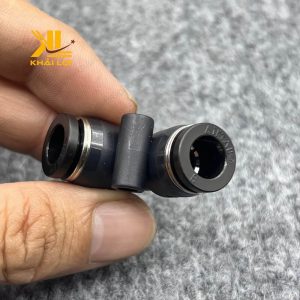 Co Nối AIRTAC PV với vòng đệm cao su, ngăn rò rỉ khí nén.