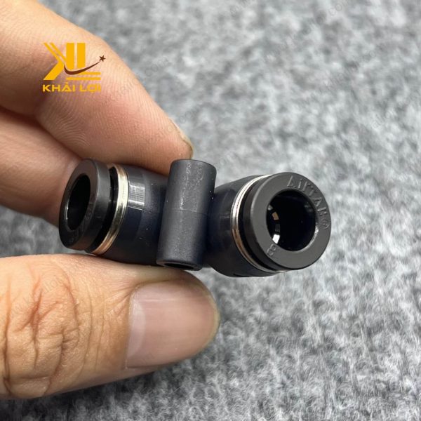 Co Nối AIRTAC PV với vòng đệm cao su, ngăn rò rỉ khí nén.