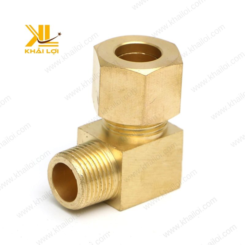 Thiết kế nhỏ gọn và thẩm mỹ của co ren ngoài siết cam thau.