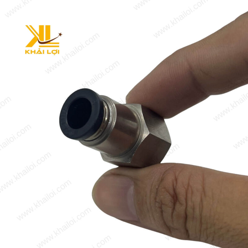 Đầu nối nhanh AIRTAC PCF giúp kết nối ống khí nén dễ dàng.