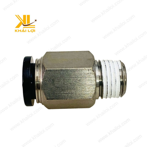 Cận cảnh đầu nối nhanh AIRTAC PC dùng cho hệ thống khí nén công nghiệp