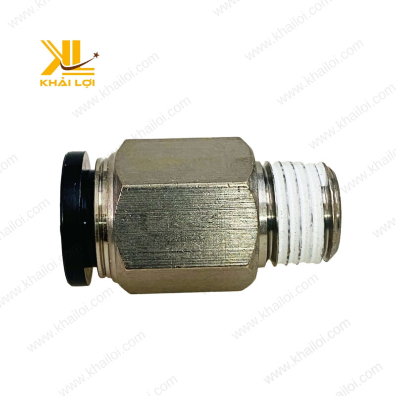 Cận cảnh đầu nối nhanh AIRTAC PC dùng cho hệ thống khí nén công nghiệp