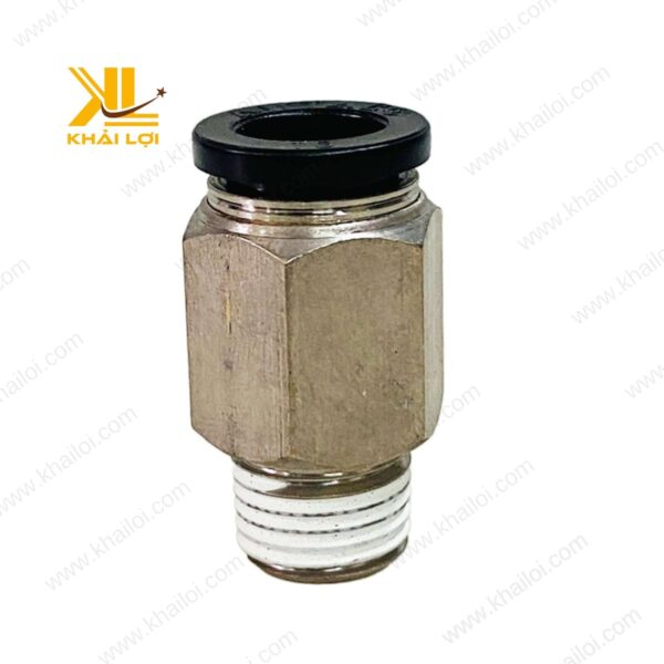 Đầu nối khí nén AIRTAC PC với thân bằng đồng thau và lớp phủ chống ăn mòn