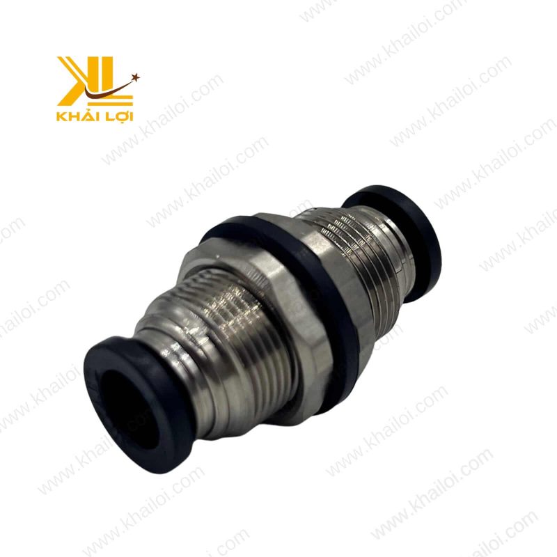 Đầu nối khí nén AIRTAC PM4, đồng thau, ống 4mm, kín khít.