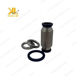 Cận cảnh Đầu Nối AIRTAC PM6, hợp kim, chịu áp lực, bền bỉ.