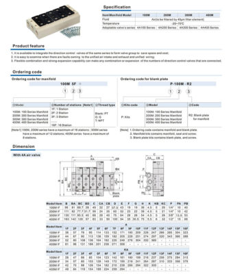 Chi tiết thân đế van khí nén AIRTAC M chống rung tốt.