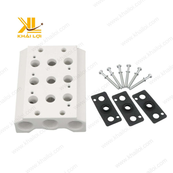 Bộ đế van AIRTAC M bằng nhôm chất lượng cao phân phối bởi Khải Lợi.