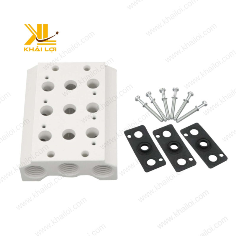 Bộ đế van AIRTAC M bằng nhôm chất lượng cao phân phối bởi Khải Lợi.