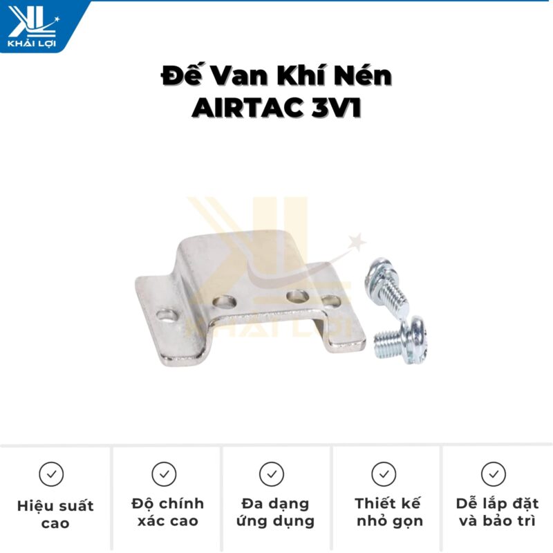 Thông số kỹ thuật "Đế van khí nén AIRTAC 3V1" của vật tư công nghiệp Khải Lợi.
