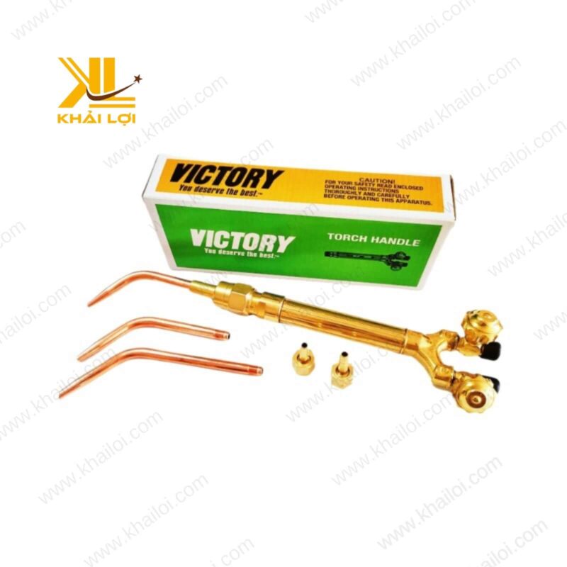 Hình ảnh chi tiết đèn hàn VICTOR với thân bằng đồng thau cao cấp, đảm bảo độ bền và hiệu suất hàn ổn định.