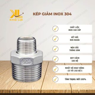 Thông số kỹ thuật Kép Giảm Inox 304 của Vật tư công nghiệp Khải Lợi