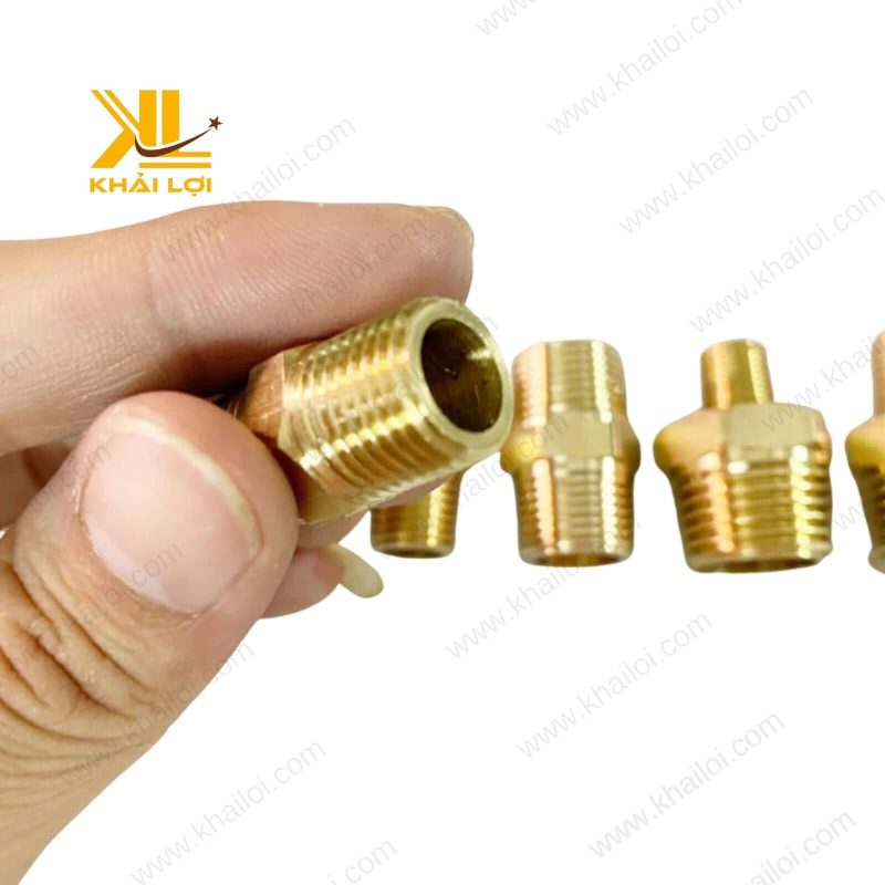 Kép thau 2 đầu ren ngoài chống rò rỉ.