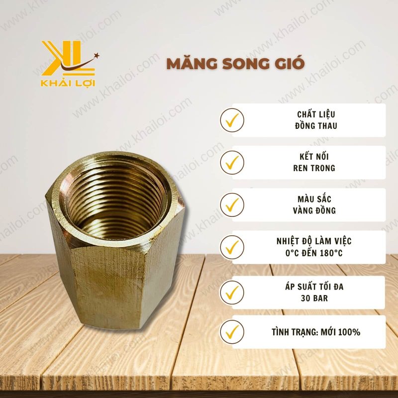 Thông tin kỹ thuật Măng Song Gió của vật tư công nghiệp Khải Lợi.