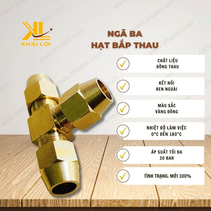 Thông tin kỹ thuật Ngã Ba Hạt Bắp Thau của vật tư công nghiệp Khải Lợi.