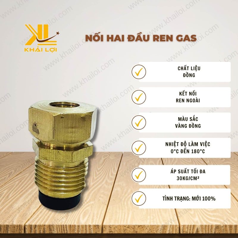 Thông tin kỹ thuật Rắc Co Tiệp Khắc Ren Trong 22 x Ren Ngoài 23 của vật tư công nghiệp Khải Lợi.