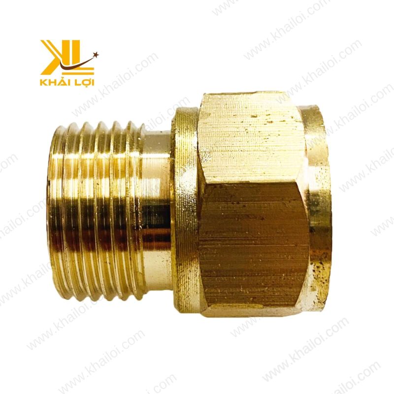 Cận cảnh chi tiết ren ngoài 23mm của rắc co CO2 Khải Lợi.
