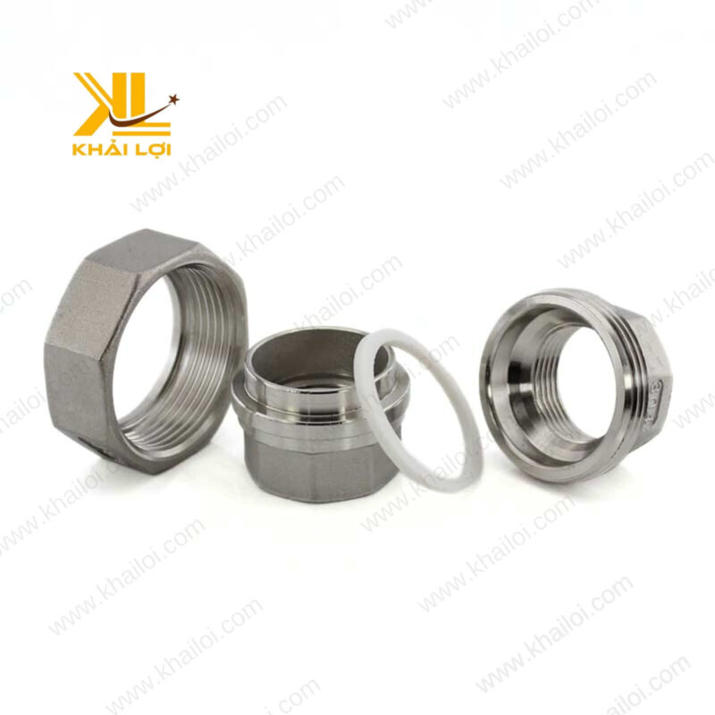 Cấu tạo 3 phần tiêu chuẩn của rắc co inox 304 Khải Lợi.