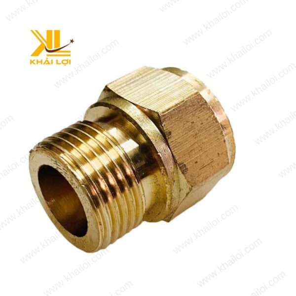 Hình ảnh thực tế rắc co Tiệp Khắc ren trong 22 x ren ngoài 23 với bề mặt hoàn thiện mịn màng.