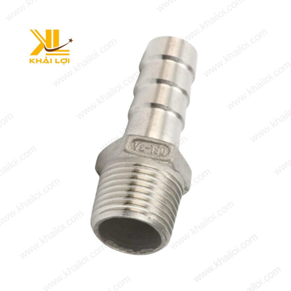 Cận cảnh ren ngoài đuôi chuột inox chất lượng cao từ Vật tư công nghiệp Khải Lợi.